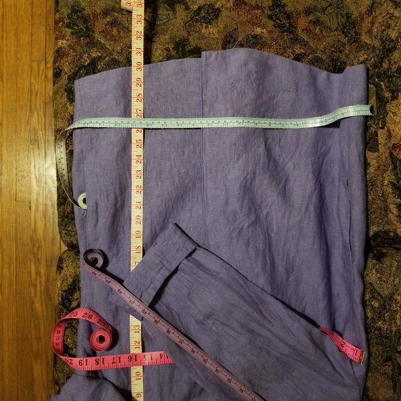 Linen jacket, M, open front, back pleat/vent, vintage, Coldwater Creek, office+ - Picture 5 of 5